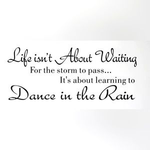 Vinyl Decal for any smooth surface Inspirational Quote